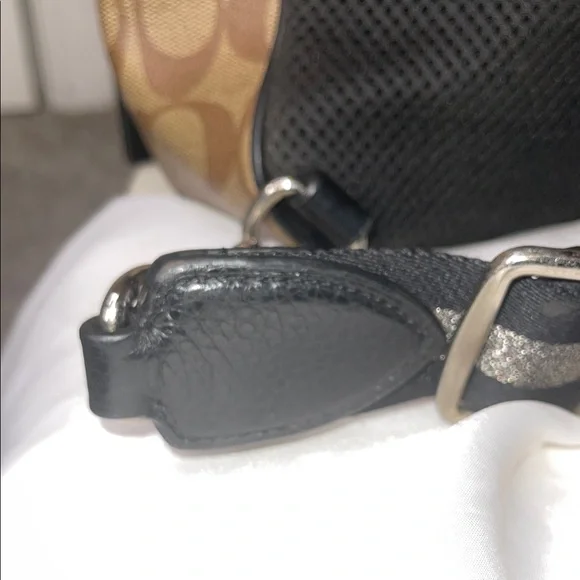 Coach Dark Brown and Tan Signature Backpack Limited Edition - Picture 6 of 12